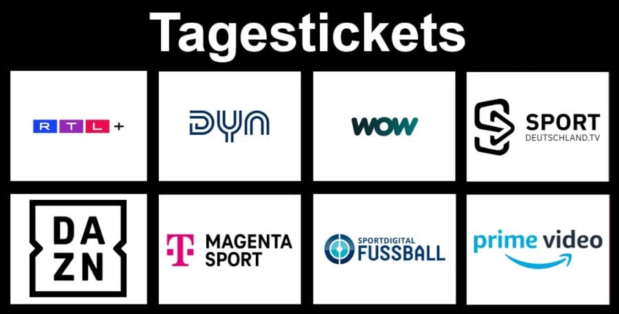 Tagestickets für Sport-Streaming