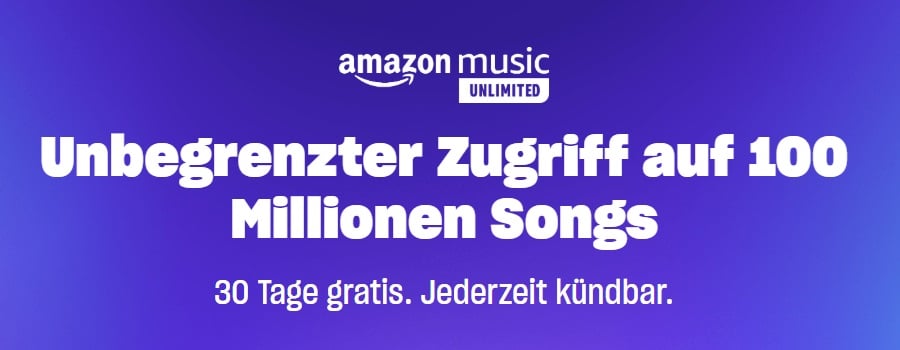 Amazon Music Unlimited kostenlos testen